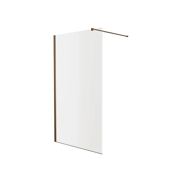 Душевая перегородка Knotlor Velum Crystal 120*200 профиль бронза без поддона