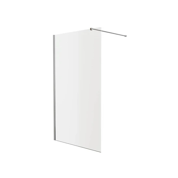 Душевая перегородка Knotlor Velum Crystal 120*200 профиль хром без поддона