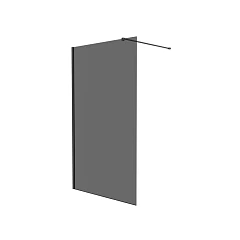 Душевая перегородка Knotlor Velum Onyx 120*200 профиль вороненая сталь без поддона