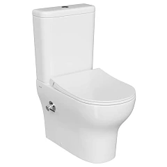 Унитаз-компакт Vitra Zentrum тонкое сиденье микролифт с функцией биде и встроенным смесителем 