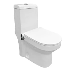 Унитаз-моноблок Azario Brusco 38*70 с функцией биде и встроенным смесителем, с крышкой-сиденьем микролифт