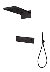 Душевой комплект Boheme Fusion 130-B черный матовый