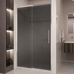 Vincea Душевая дверь в нишу Stella 120*200 стекло тонированное профиль хром без поддона