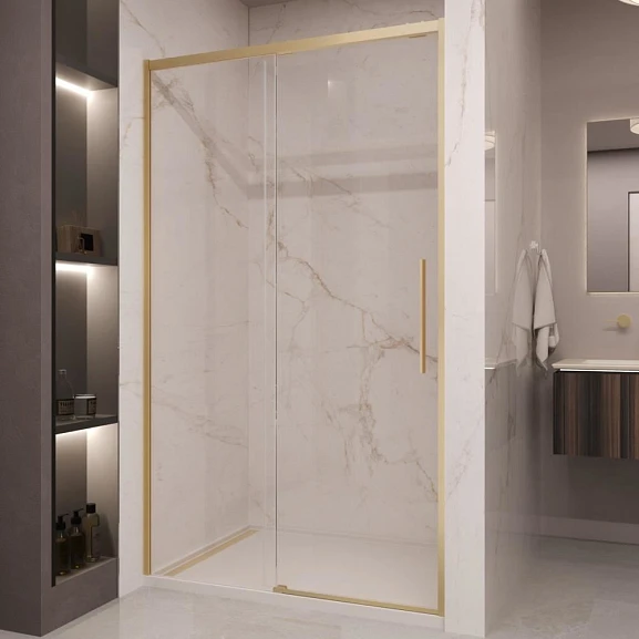 Набор фурнитуры и профиля Vincea Stella KD-VDS-1ST140G для душевых ограждений брашированное золото