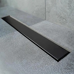 Душевой лоток Bettoserb Фреймлес/Frameless 85 см с основой под плитку черный матовый