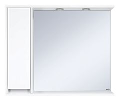 Зеркало-шкаф Misty Алиса 100 L белый с подсветкой