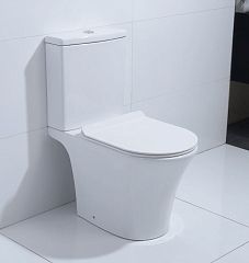 Унитаз-компакт Orans Ceramic WM9907 36,5*64 безободковый с крышкой-сиденьем микролифт Slim