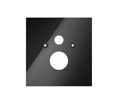 Нижняя панель Tece Lux для установки унитаза черная Нижняя панель Tece Lux для установки унитаза черная