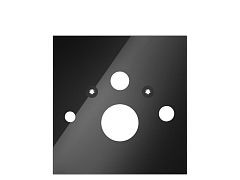 Нижняя панель Tece Lux для установки унитаза-биде черная Нижняя панель Tece Lux для установки унитаза-биде черная