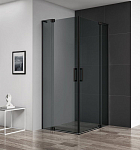 Душевой уголок Cezares SLIDER-AH-2-90/100-100/110-GRIGIO-NERO 90/100*100/110*195 профиль черный стекло тонированное без поддона Душевой уголок Cezares SLIDER-AH-2-90/100-100/110-GRIGIO-NERO 90/100*100/110*195 профиль черный стекло тонированное без поддона