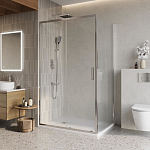 Душевой уголок BelBagno Luce LUCE-AH-1-110/100-C-Cr 110*100*195 без поддона Душевой уголок BelBagno Luce LUCE-AH-1-110/100-C-Cr 110*100*195 без поддона