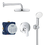 Душевой комплект Grohe Eurosmart Cosmopolitan 25219001 скрытый монтаж хром Душевой комплект Grohe Eurosmart Cosmopolitan 25219001 скрытый монтаж хром