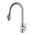Смеситель Haiba HB73304-2 для кухни сталь матовая Смеситель Haiba HB73304-2 для кухни сталь матовая