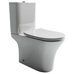 Унитаз-компакт Ceramicanova Fortuna CN9001 34*65 безободковый с крышкой-сиденьем микролифт Slim Унитаз-компакт Ceramicanova Fortuna CN9001 34*65 безободковый с крышкой-сиденьем микролифт Slim