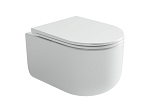 Подвесной унитаз Ceramicanova Ulma 36*49 безободковый с крышкой-сиденьем микролифт Slim Подвесной унитаз Ceramicanova Ulma 36*49 безободковый с крышкой-сиденьем микролифт Slim