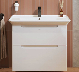 Тумба с раковиной Alavann Berta 75 белая