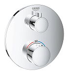 Внешняя часть для термостата Grohe Grohtherm 24076000 для ванны и душа хром Внешняя часть для термостата Grohe Grohtherm 24076000 для ванны и душа хром