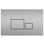 Клавиша смыва D&K Quadro DB1519002 матовый хром Клавиша смыва D&K Quadro DB1519002 матовый хром
