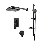 Set 4в1 Aquatek Вега AQ1074MB (AQ1046MB+AQ2081MB+AQ2454MB+AQ2011MB), матовый черный Set 4в1 Aquatek Вега AQ1074MB (AQ1046MB+AQ2081MB+AQ2454MB+AQ2011MB), матовый черный