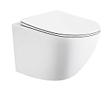 Подвесной унитаз Ceruttispa Sella Aria MW CT9161 36*49 безободковый, матовый белый с крышкой-сиденьем микролифт Slim Подвесной унитаз Ceruttispa Sella Aria MW CT9161 36*49 безободковый, матовый белый с крышкой-сиденьем микролифт Slim
