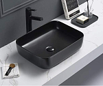 Накладная раковина CeramaLux NC 2105-1МВ 50*39 черная матовая Накладная раковина CeramaLux NC 2105-1МВ 50*39 черная матовая