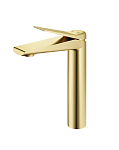 Смеситель Esko Shanghai Gold SHA25Gold для раковины, высокий, брашированное золото Смеситель Esko Shanghai Gold SHA25Gold для раковины, высокий, брашированное золото
