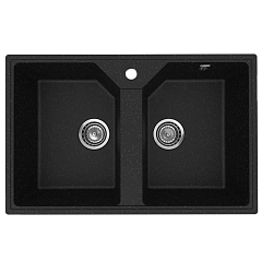 Кухонная мойка Uperwood ECON UPD-402 77х49 черная матовая Кухонная мойка Uperwood ECON UPD-402 77х49 черная матовая