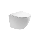 Подвесной унитаз Aquatek Европа AQ1900-00 49*36 безободковый с крышкой-сиденьем микролифт Slim Подвесной унитаз Aquatek Европа AQ1900-00 49*36 безободковый с крышкой-сиденьем микролифт Slim