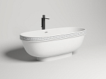 Ванна из искусственного камня Salini Greca Meander S-Stone 180х80 белая матовая Ванна из искусственного камня Salini Greca Meander S-Stone 180х80 белая матовая
