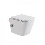 Подвесной унитаз BelBagno Due BB3103CHR-BS/SC 35,5*48 безободковый с функцией биде, с крышкой-сиденьем микролифт Подвесной унитаз BelBagno Due BB3103CHR-BS/SC 35,5*48 безободковый с функцией биде, с крышкой-сиденьем микролифт