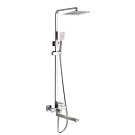 Душевая стойка Fmark FS8145-35 с изливом сатин Душевая стойка Fmark FS8145-35 с изливом сатин