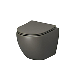 Подвесной унитаз Grossman Color GR-4455GSMS 36,5*48 хаки матовый безободковый с крышкой-сиденьем микролифт Slim Подвесной унитаз Grossman Color GR-4455GSMS 36,5*48 хаки матовый безободковый с крышкой-сиденьем микролифт Slim