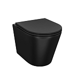 Подвесной унитаз Iddis Calipso CALR3BMi25 36,5*51,5 безободковый черный матовый с крышкой-сиденьем микролифт Slim Подвесной унитаз Iddis Calipso CALR3BMi25 36,5*51,5 безободковый черный матовый с крышкой-сиденьем микролифт Slim