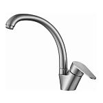 Смеситель Haiba HB41801-2 для кухни сталь матовая Смеситель Haiba HB41801-2 для кухни сталь матовая