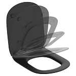 Крышка-сиденье Ideal Standard Tesi T3527V3 микролифт Slim черная матовая Крышка-сиденье Ideal Standard Tesi T3527V3 микролифт Slim черная матовая