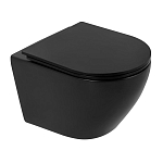 Подвесной унитаз BelBagno Colorato BB062CHR-MB/BB062SC-MB 36,5*49 черный безободковый с крышкой-сиденьем микролифт Подвесной унитаз BelBagno Colorato BB062CHR-MB/BB062SC-MB 36,5*49 черный безободковый с крышкой-сиденьем микролифт