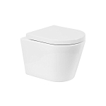 Подвесной унитаз BelBagno Flay-R BB053CHR/BB865SC 35,5*51,5 безободковый, P-trap с крышкой-сиденьем микролифт Подвесной унитаз BelBagno Flay-R BB053CHR/BB865SC 35,5*51,5 безободковый, P-trap с крышкой-сиденьем микролифт
