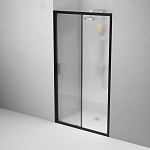 Душевая дверь в нишу AM.PM Gem Solo 110*195 стекло матовое профиль черный матовый без поддона Душевая дверь в нишу AM.PM Gem Solo 110*195 стекло матовое профиль черный матовый без поддона