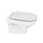 Подвесной унитаз Cersanit City Clean On 37*53 безободковый с крышкой-сиденьем микролифт Slim Подвесной унитаз Cersanit City Clean On 37*53 безободковый с крышкой-сиденьем микролифт Slim