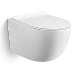 Подвесной унитаз Black & White Universe W-701 36*52 безободковый с крышкой-сиденьем микролифт Slim Подвесной унитаз Black & White Universe W-701 36*52 безободковый с крышкой-сиденьем микролифт Slim