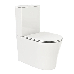 Унитаз-компакт Ceruttispa Santa 41*66,5 безободковый с крышкой-сиденьем микролифт Slim