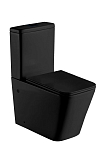 Унитаз-компакт WeltWasser Gelbach 001 XL MT-BL 37,5*67,5 черный матовый безободковый с крышкой-сиденьем микролифт Slim Унитаз-компакт WeltWasser Gelbach 001 XL MT-BL 37,5*67,5 черный матовый безободковый с крышкой-сиденьем микролифт Slim