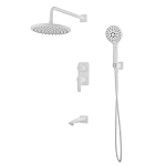 Душевой комплект Iddis Ray RAYWT03i68 с изливом скрытый монтаж белый матовый Душевой комплект Iddis Ray RAYWT03i68 с изливом скрытый монтаж белый матовый