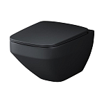 Подвесной унитаз AM.PM Inspire V2.0 39*55 черный матовый безободковый с крышкой-сиденьем микролифт Slim Подвесной унитаз AM.PM Inspire V2.0 39*55 черный матовый безободковый с крышкой-сиденьем микролифт Slim