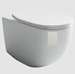 Приставной унитаз Ceramicanova Metropol CN4004 36*57 безободковый с крышкой-сиденьем микролифт Slim Приставной унитаз Ceramicanova Metropol CN4004 36*57 безободковый с крышкой-сиденьем микролифт Slim