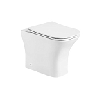 Приставной унитаз Ceruttispa Vettore F CT7841 34*52 безободковый с крышкой-сиденьем микролифт Slim Приставной унитаз Ceruttispa Vettore F CT7841 34*52 безободковый с крышкой-сиденьем микролифт Slim