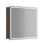 Зеркало-шкаф Sancos Mirror 89*74 с Led подсветкой дуб чарльстон