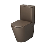 Унитаз-компакт Grossman Color GR-4480BRMS 36,5*62 коричневый матовый безободковый с крышкой-сиденьем микролифт Унитаз-компакт Grossman Color GR-4480BRMS 36,5*62 коричневый матовый безободковый с крышкой-сиденьем микролифт