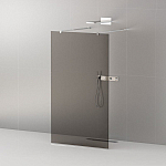 Душевая перегородка Cezares LIBERTA-L-2-110-GR-Cr Walk-in 110*195 L/R с возможностью двустороннего входа, стекло графит, профиль хром без поддона Душевая перегородка Cezares LIBERTA-L-2-110-GR-Cr Walk-in 110*195 L/R с возможностью двустороннего входа, стекло графит, профиль хром без поддона