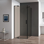 Душевой уголок Cezares SLIDER-AH-1-80-100/110-BR-NERO 100/110*80*195 профиль черный стекло бронзированное без поддона Душевой уголок Cezares SLIDER-AH-1-80-100/110-BR-NERO 100/110*80*195 профиль черный стекло бронзированное без поддона
